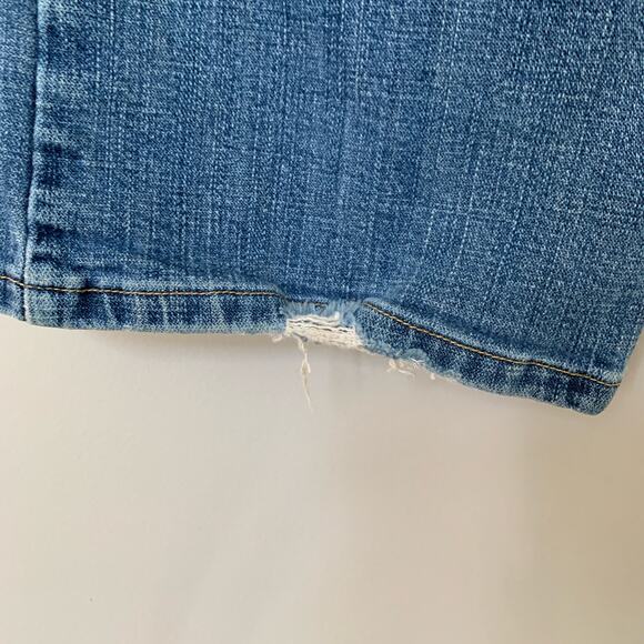 Levis 515 bootcut blue jeans medium wash light stretch size 12 Long - Picture 10 of 13